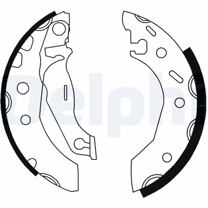 Комплект тормозных колодок DELPHI LS1728