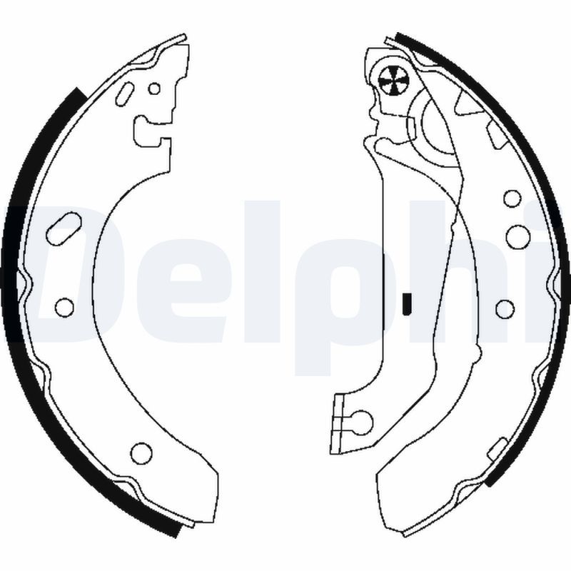 Комплект тормозных колодок DELPHI LS1783