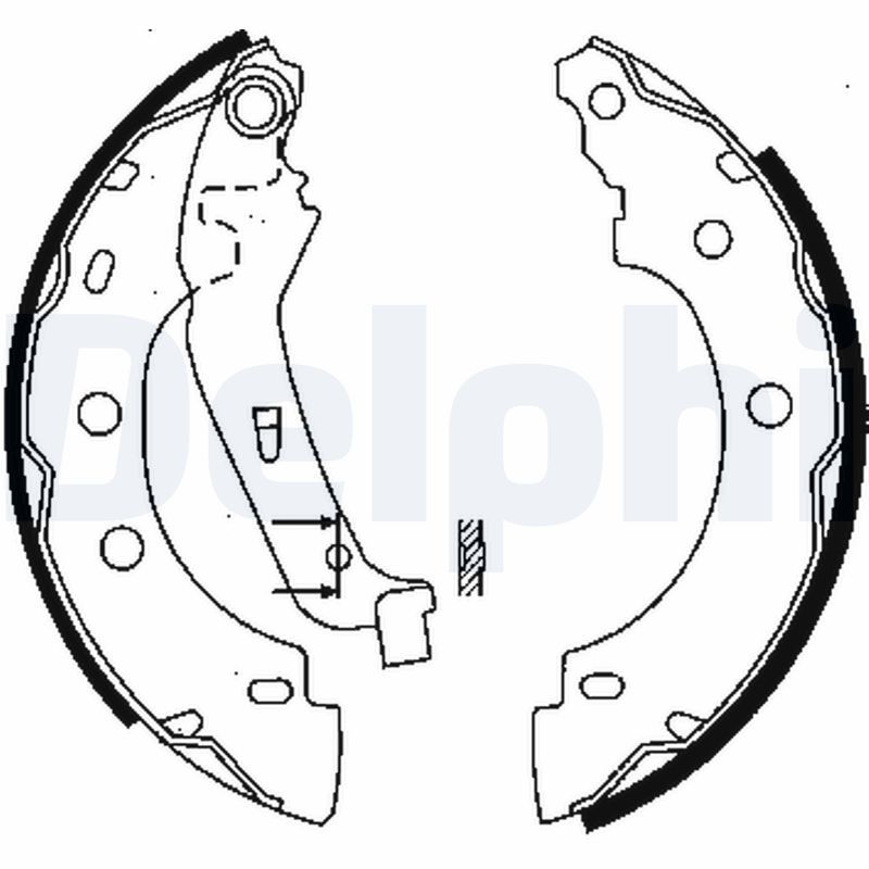 Комплект тормозных колодок DELPHI LS1842