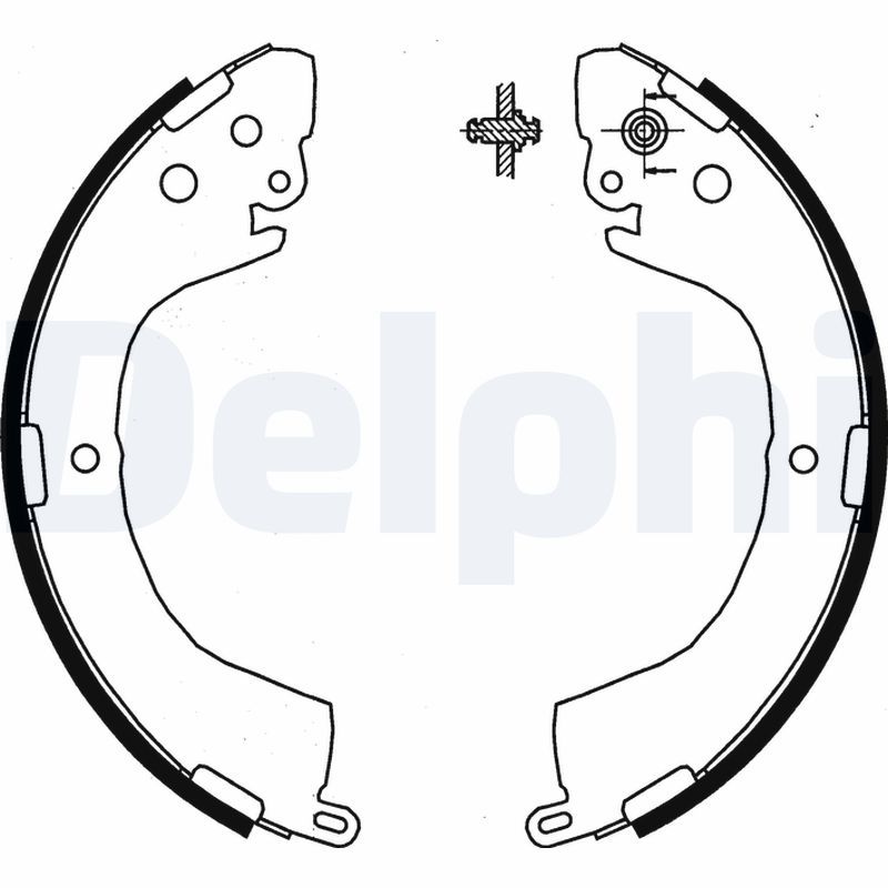 Комплект тормозных колодок DELPHI LS1852