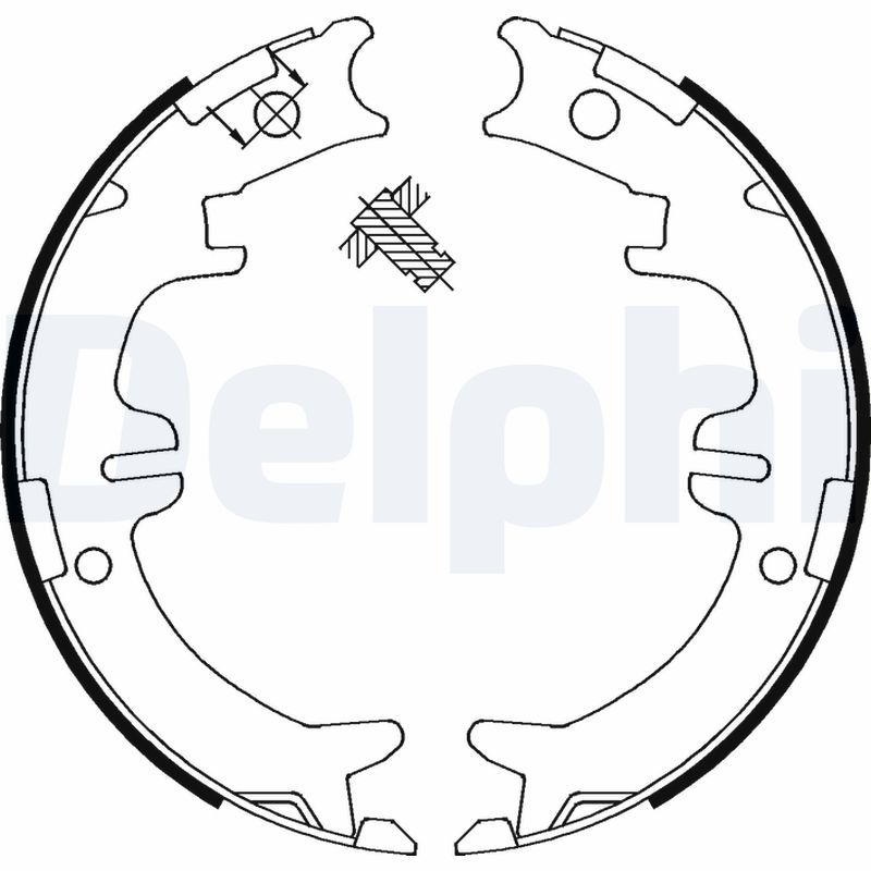 Комплект тормозных колодок DELPHI LS1892