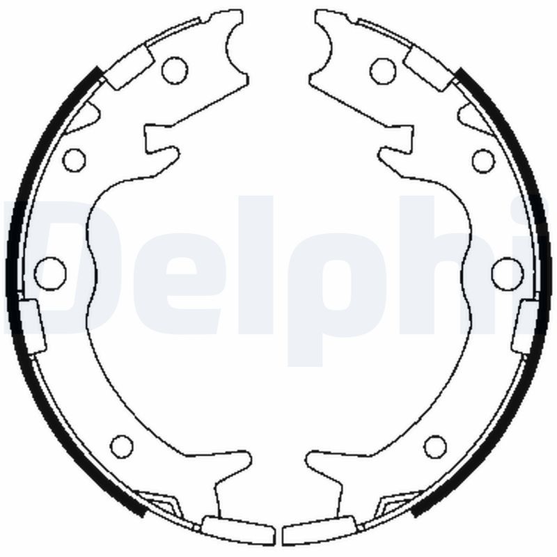 Комплект тормозных колодок DELPHI LS1900