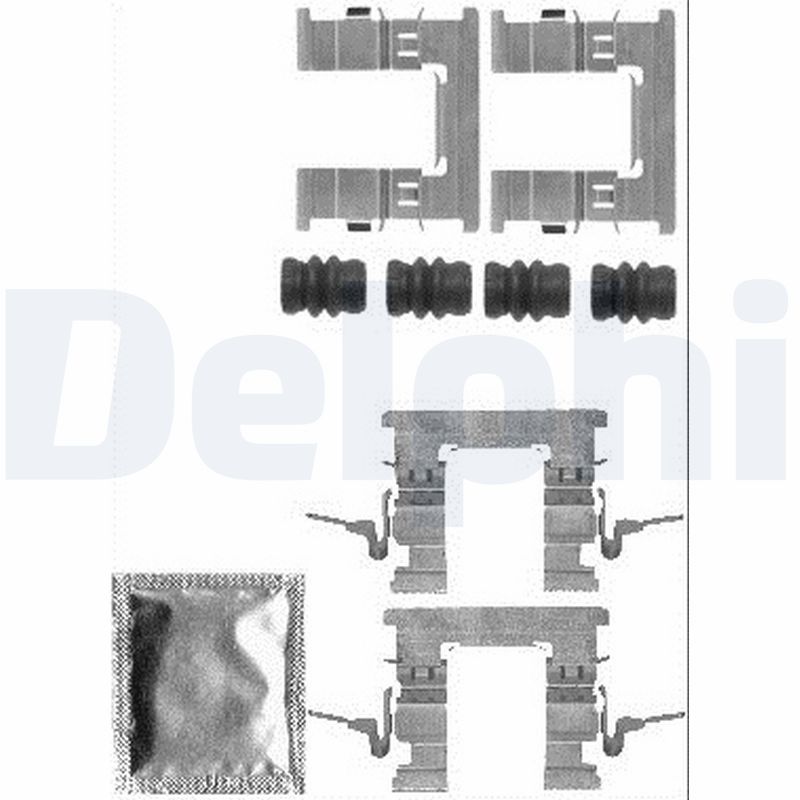 Комплектующие, колодки дискового тормоза DELPHI LX0579