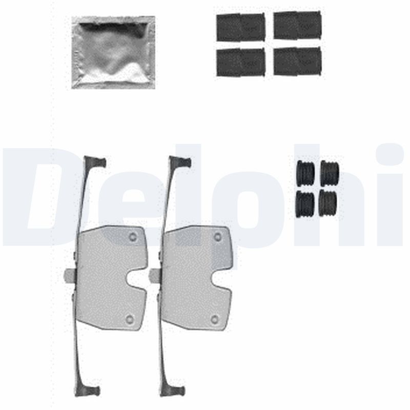 Комплектующие, колодки дискового тормоза DELPHI LX0587