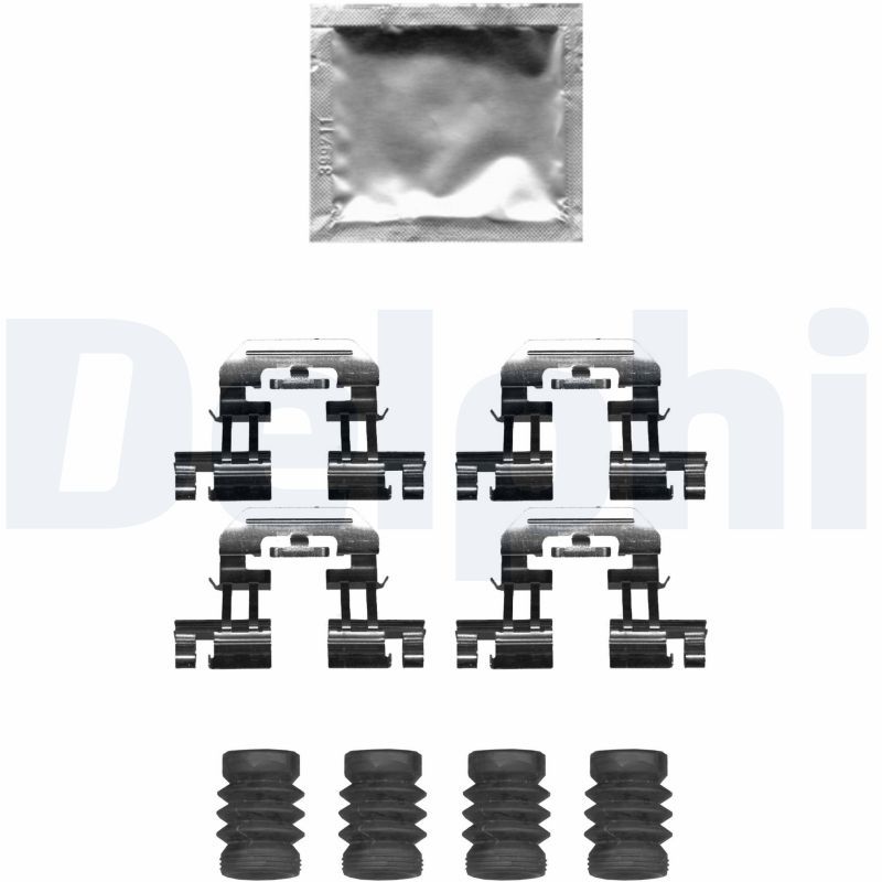 Комплектующие, колодки дискового тормоза DELPHI LX0677