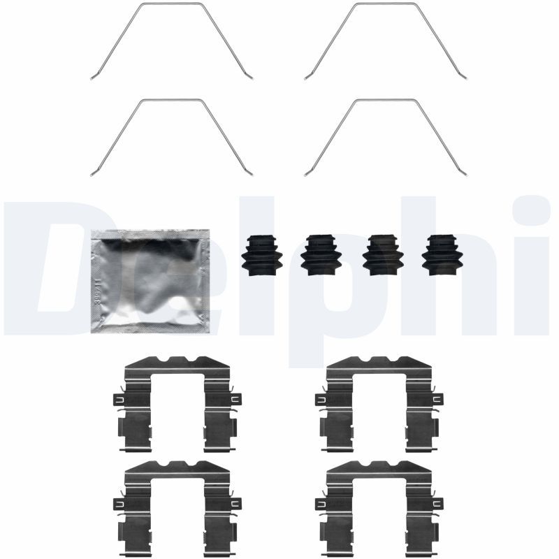 Комплектующие, колодки дискового тормоза DELPHI LX0705
