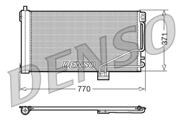 Конденсатор, кондиционер DENSO DCN17014
