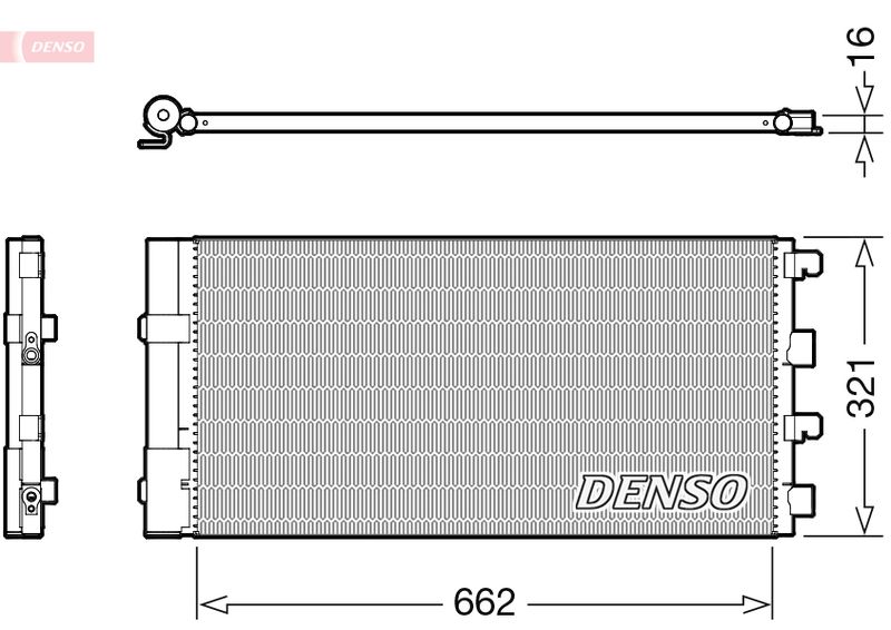 Конденсатор, кондиционер DENSO DCN37003