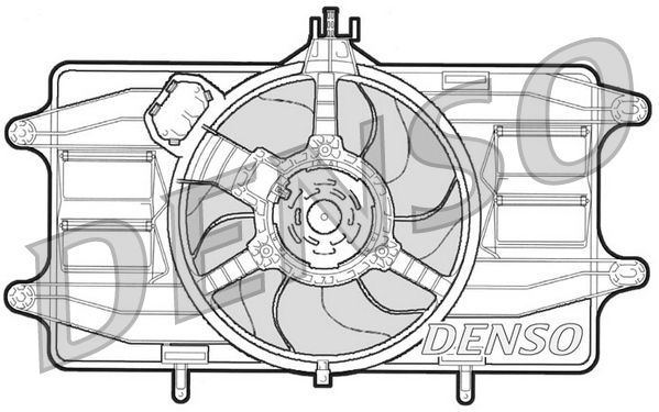 Вентилятор, охлаждение двигателя DENSO DER09020
