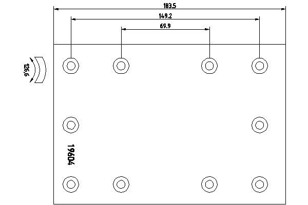 Комплект тормозных башмаков, барабанные тормоза DON RW9132S7340
