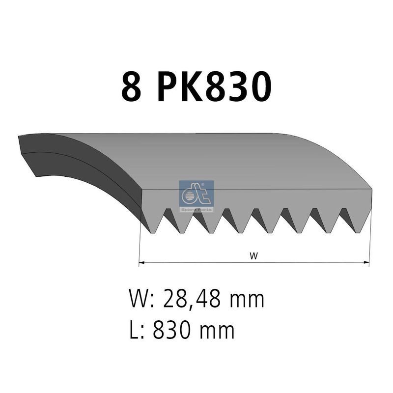 Поликлиновой ремень DT 221058