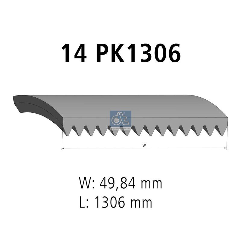 Поликлиновой ремень DT 334208