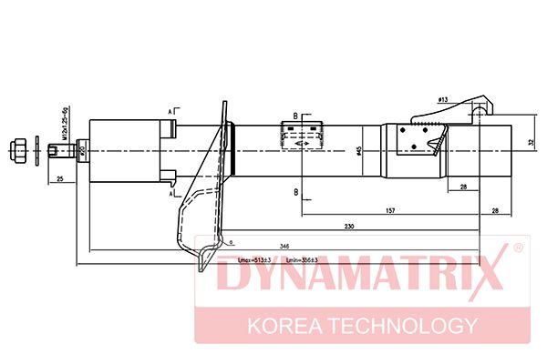 Амортизатор DYNAMATRIX DSA333709