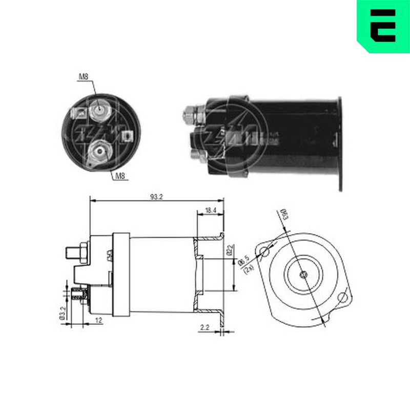Тяговое реле, стартер ERA ZM556