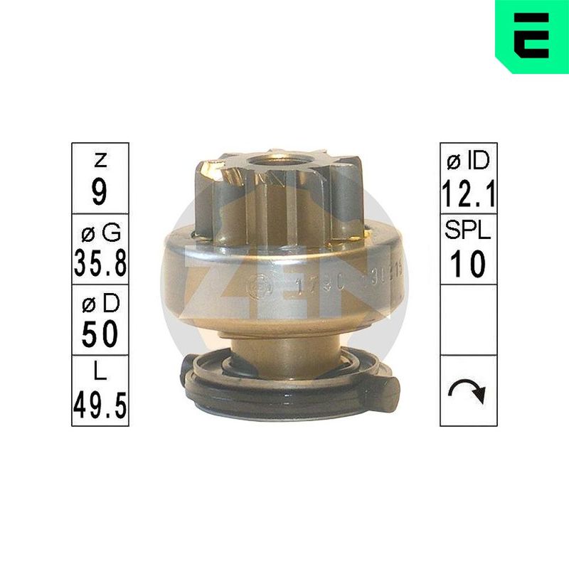Привод с механизмом свободного хода, стартер ERA ZN1790