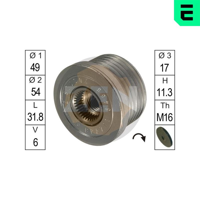 Механизм свободного хода генератора ERA ZN5458