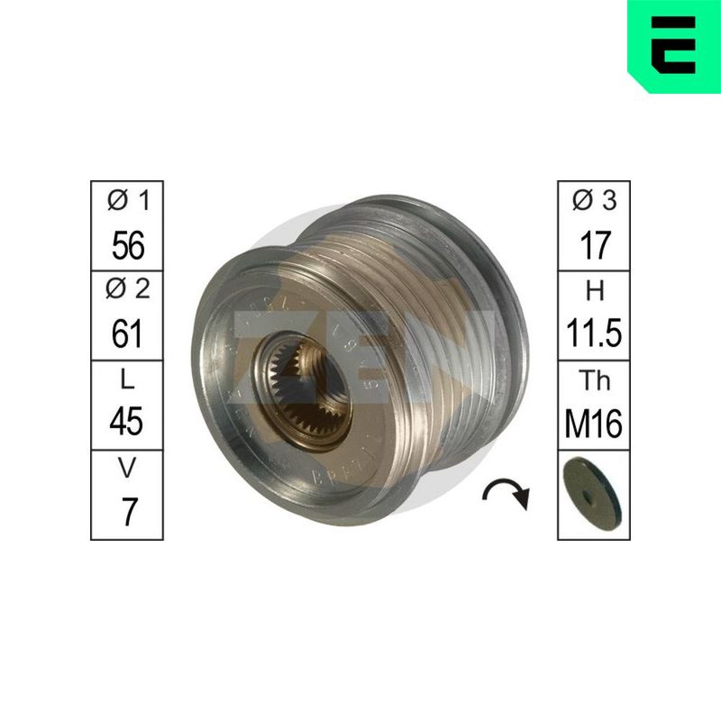 Механизм свободного хода генератора ERA ZN5461