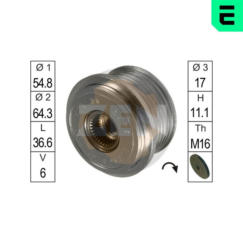 Механизм свободного хода генератора ERA ZN5504