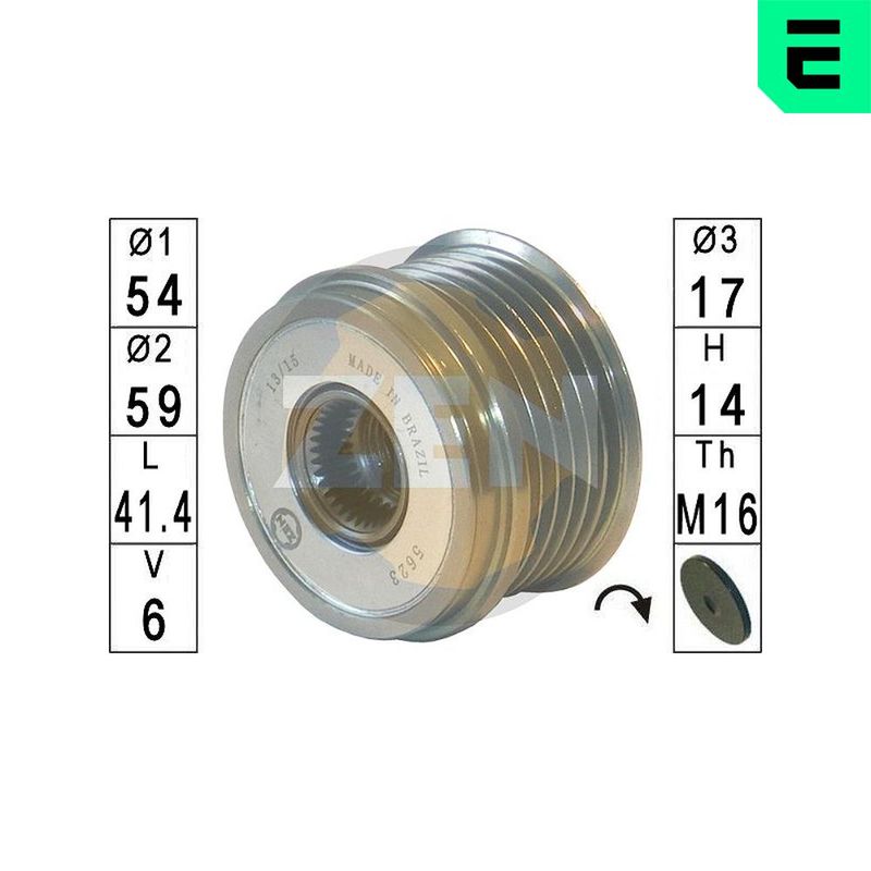 Механизм свободного хода генератора ERA ZN5623