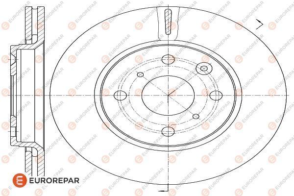 Тормозной диск EUROREPAR 1618862380