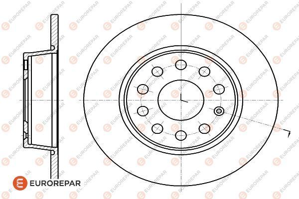Тормозной диск EUROREPAR 1618886780