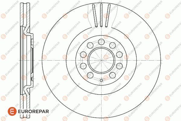 Тормозной диск EUROREPAR 1618887180