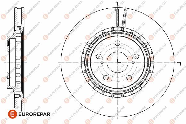 Тормозной диск EUROREPAR 1642781780