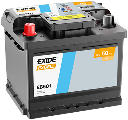 Стартерная аккумуляторная батарея EXIDE EB501