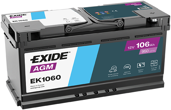 Стартерная аккумуляторная батарея EXIDE EK1060