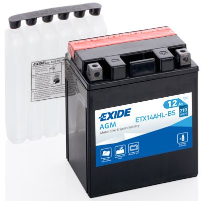 Стартерная аккумуляторная батарея EXIDE ETX14AHLBS