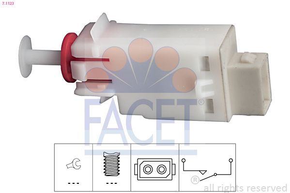 Выключатель, привод сцепления (Tempomat) FACET 71123