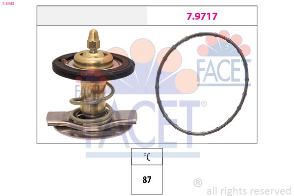 Термостат, охлаждающая жидкость FACET 78442