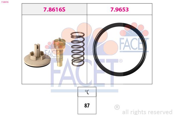 Термостат, охлаждающая жидкость FACET 78616