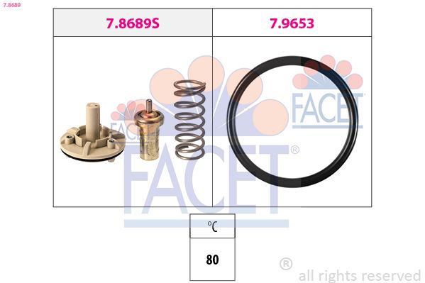 Термостат, охлаждающая жидкость FACET 78689