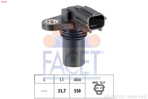 Датчик, положение распределительного вала FACET 90281