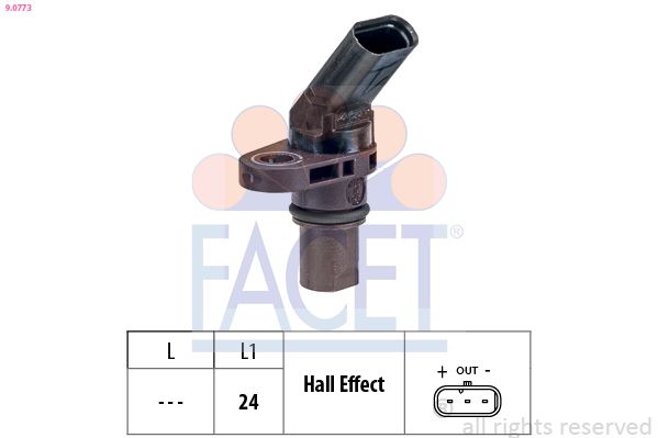 Датчик, число оборотов двигателя FACET 90773