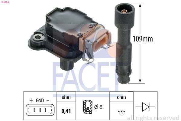 Катушка зажигания FACET 96254