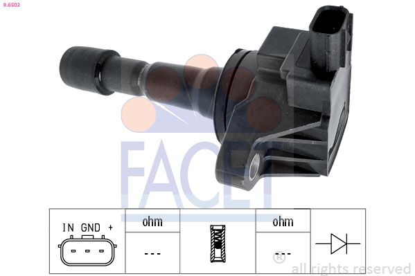 Катушка зажигания FACET 96503