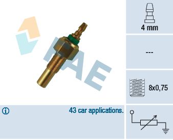 Датчик, температура охлаждающей жидкости FAE 32170