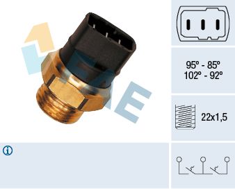 Термовыключатель, вентилятор радиатора FAE 37820