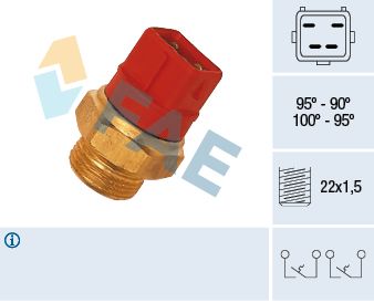 Термовыключатель, вентилятор радиатора FAE 37960