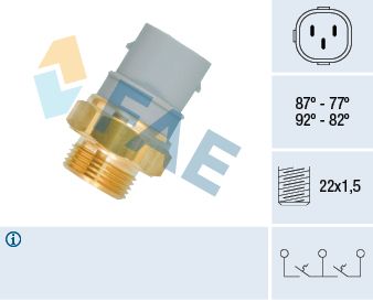 Термовыключатель, вентилятор радиатора FAE 38160