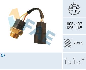 Термовыключатель, вентилятор радиатора FAE 38220