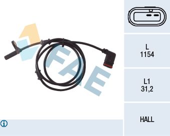 Датчик, частота вращения колеса FAE 78028