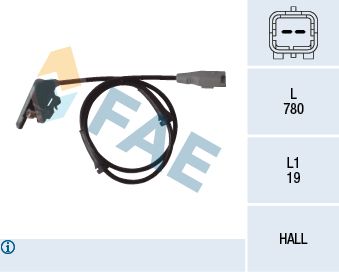 Датчик, частота вращения колеса FAE 78080