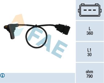 Датчик, число оборотов двигателя FAE 79061