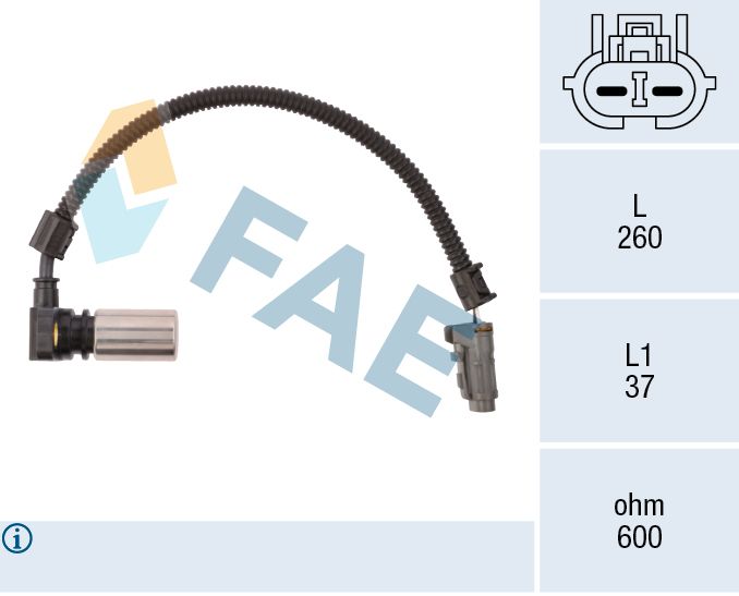 Датчик частоты вращения, автоматическая коробка передач FAE 79086