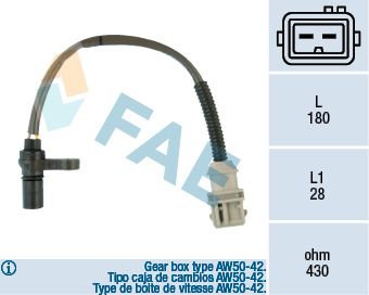 Датчик частоты вращения, автоматическая коробка передач FAE 79125