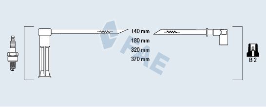 Комплект проводов зажигания FAE 85115