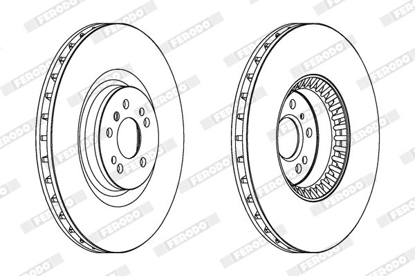 Тормозной диск FERODO DDF1534C1